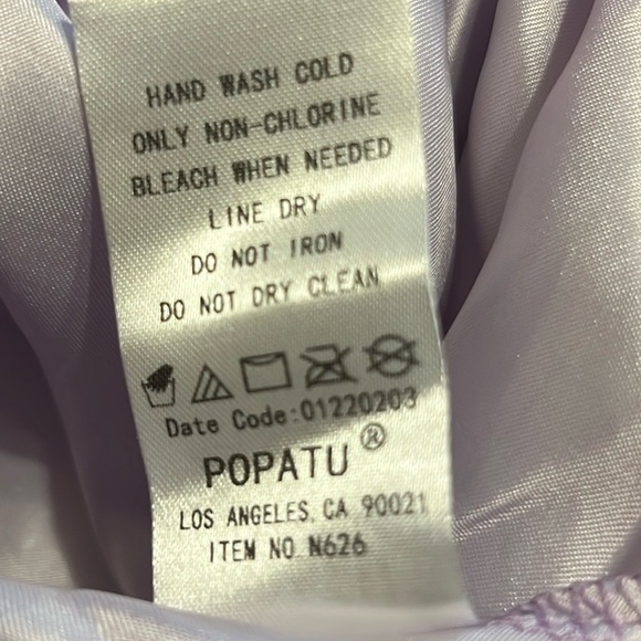 Popatu Girls Floral Sleeveless Fit and Flare Dress in Purple. - Picture 13 of 14